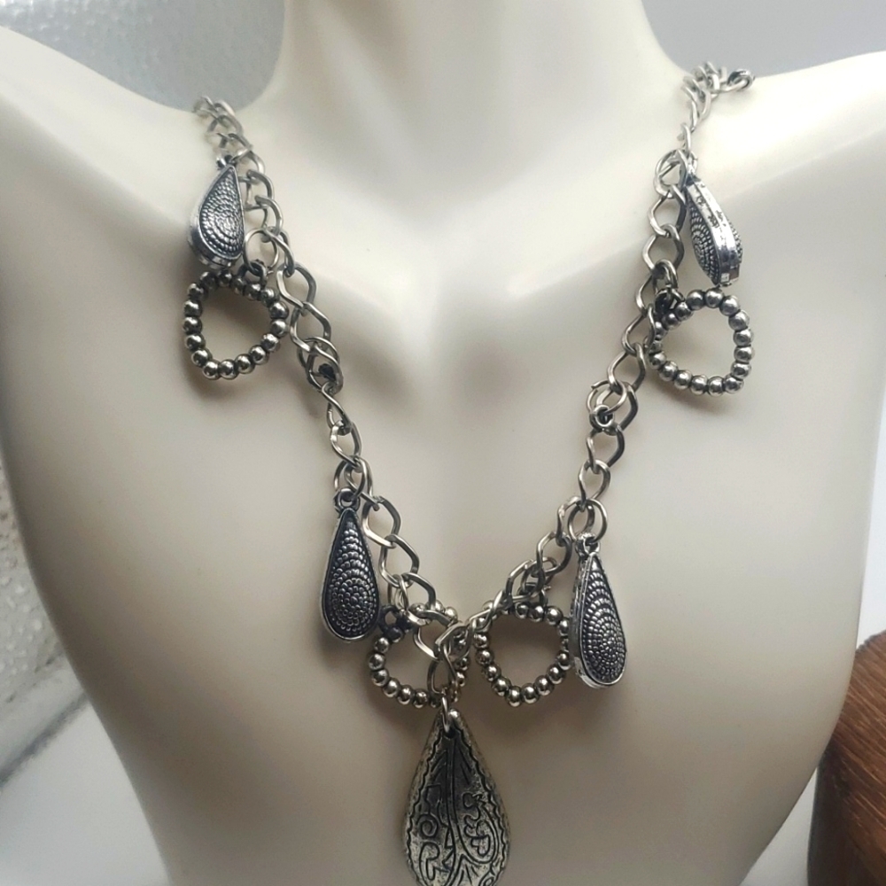 N3015 Indonesian bolli dangle‎ necklace
